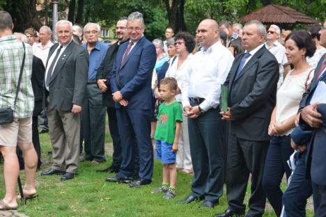 Bustul grofului Rhédey Lajos a fost dezvelit în Parcul Bălcescu (FOTO)