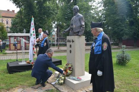 Bustul grofului Rhédey Lajos a fost dezvelit în Parcul Bălcescu (FOTO)