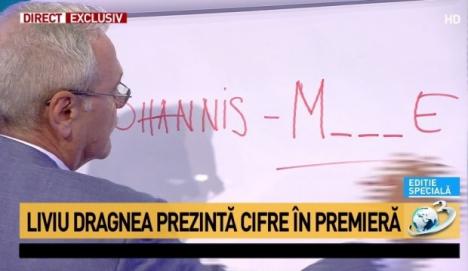 Dragnea, la Antena3: Planşă cu 'Iohannis M...E'