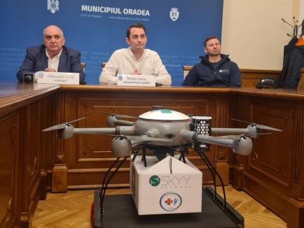 Experiment futurist la Oradea: primul transport cu drona al unor probe biologice între spitale! (FOTO/VIDEO)