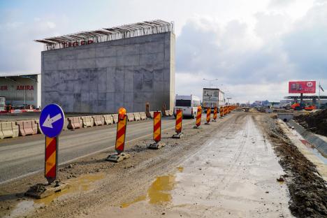 Imagini de pe șantierul șoselei de legătură Oradea - A3. În ce stadiu sunt lucrările la drumul spre autostradă (FOTO)