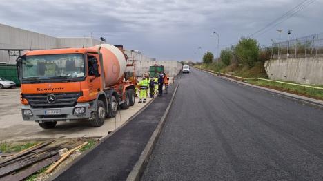 Noul drum de legătură dintre Calea Aradului şi centura Oradea va fi dat în folosinţă înainte de sfârşitul lunii (FOTO / VIDEO)