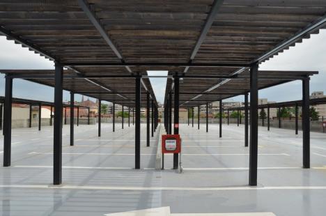 Parcarea supraterană din spatele Tribunalului va fi deschisă din 15 mai (FOTO)