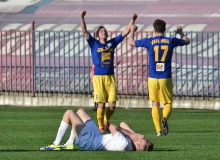 FC Bihor a cedat cu 0-1 duelul cu Olimpia Satu Mare (FOTO)