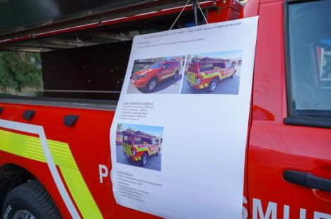Dotări pentru salvatori: Pompierii din Bihor au body cam, autospeciale și zeci de echipamente noi (FOTO)