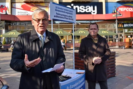 László Tőkés, despre exproprierile de pe strada Libertăţii din Oradea: 'Sperăm să oprim acest plan fără de minte' (FOTO / VIDEO)