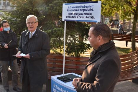 László Tőkés, despre exproprierile de pe strada Libertăţii din Oradea: 'Sperăm să oprim acest plan fără de minte' (FOTO / VIDEO)