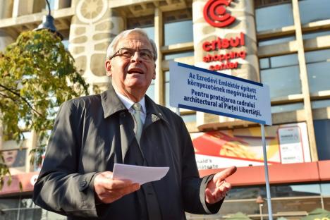 László Tőkés, despre exproprierile de pe strada Libertăţii din Oradea: 'Sperăm să oprim acest plan fără de minte' (FOTO / VIDEO)