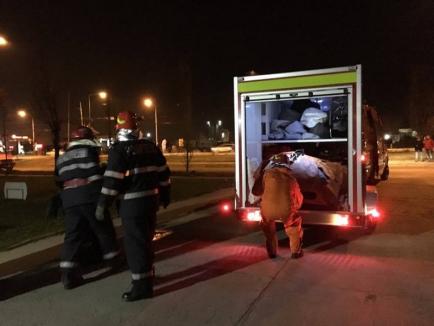 De ce au sunat sirenele pe Şoseaua Borşului: 30 de muncitori, 'salvaţi' de pompieri, într-un exerciţiu de amploare al ISU Crişana (FOTO / VIDEO)