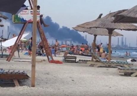Explozie la Rafinăria Petromidia: Un mort şi trei răniţi în stare gravă (VIDEO)