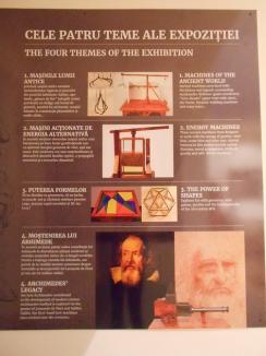 'Arhimede și invențiile sale': o nouă expoziție la Muzeul Țării Crișurilor (FOTO)
