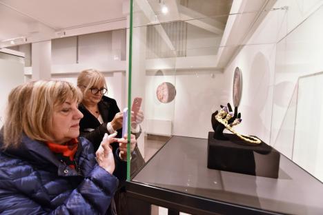 „O extravaganţă”: Diademă cu ametiste, bijuterii cu fire de păr şi cuarț, într-o nouă expoziţie la Muzeul Ţării Crişurilor (FOTO/VIDEO)