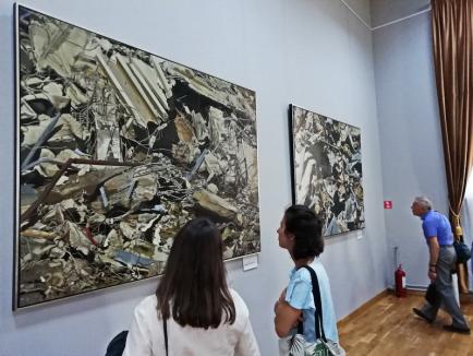 'Şi vremea vremuieşte...': Expoziţia artistului plastic Jovián György a fost vernisată la Muzeul Ţării Crişurilor (FOTO)