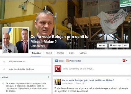 Prin ochii lui Mălan: Duşmanii i-au dedicat viceprimarului liberal o pagină de Facebook
