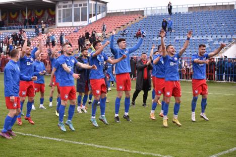 FC Bihor luptă miercuri, pe teren propriu, pentru câştigarea Seriei a 10-a a Ligii a III-a