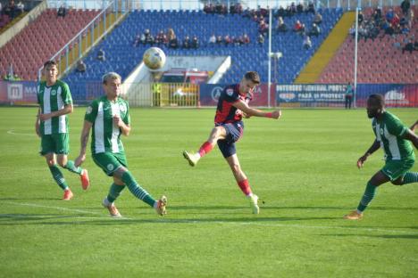 FC Bihor a suferit un eşec drastic în duelul de acasă cu Concordia Chiajna. Suporterii cer demisia antrenorului (FOTO)