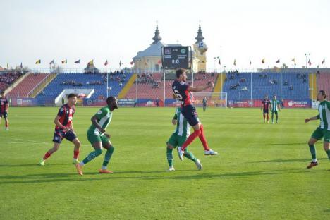 FC Bihor a suferit un eşec drastic în duelul de acasă cu Concordia Chiajna. Suporterii cer demisia antrenorului (FOTO)