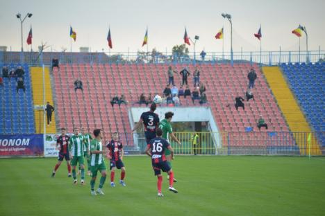 FC Bihor a suferit un eşec drastic în duelul de acasă cu Concordia Chiajna. Suporterii cer demisia antrenorului (FOTO)