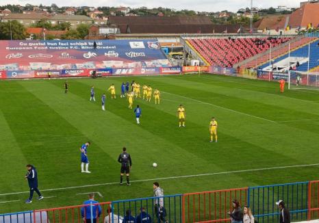 Meciul dintre FC Bihor și FC U Craiova s-a încheiat la egalitate. Tânărul Andrei Moga a înscris primul său gol în Liga a II-a 