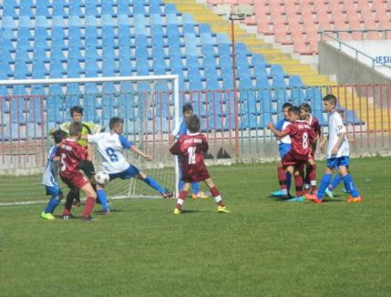 Juniorii D de la FC Bihor au încheiat cu o victorie turneul semifinal al Campionatului Naţional de la Timişoara