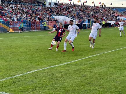 FC Bihor a pierdut cu 0-1 în faţa Stelei şi a ajuns la al treilea eşec consecutiv