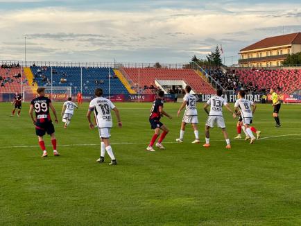 FC Bihor a pierdut cu 0-1 în faţa Stelei şi a ajuns la al treilea eşec consecutiv