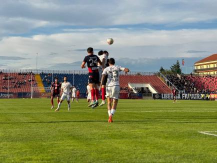 FC Bihor a pierdut cu 0-1 în faţa Stelei şi a ajuns la al treilea eşec consecutiv