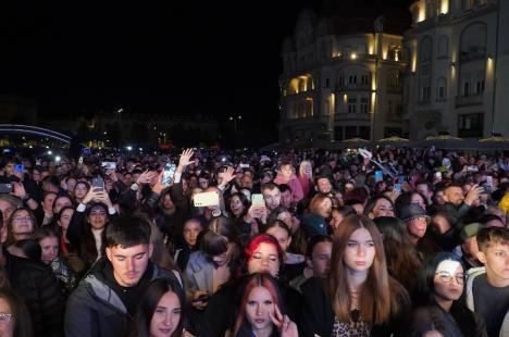 ”Oradea, orașul oamenilor”. Un spectacol cu drone a luminat cerul, în a doua seară de FestiFall (FOTO/VIDEO)