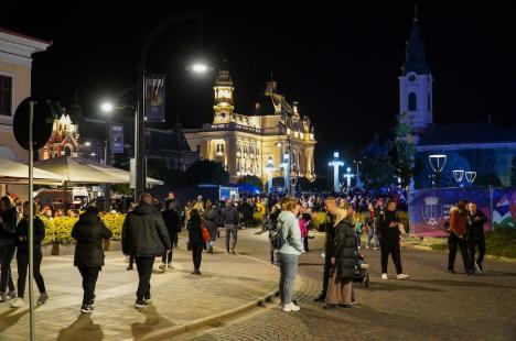 ”Oradea, orașul oamenilor”. Un spectacol cu drone a luminat cerul, în a doua seară de FestiFall (FOTO/VIDEO)