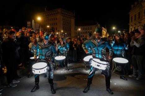 ”Oradea, orașul oamenilor”. Un spectacol cu drone a luminat cerul, în a doua seară de FestiFall (FOTO/VIDEO)