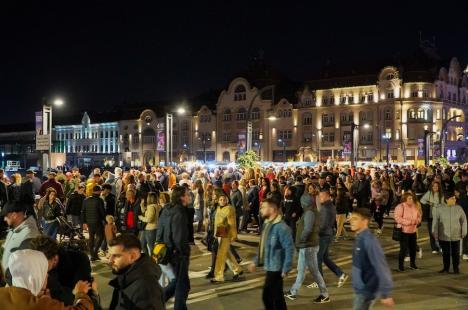 ”Oradea, orașul oamenilor”. Un spectacol cu drone a luminat cerul, în a doua seară de FestiFall (FOTO/VIDEO)