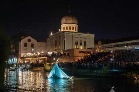 ”Oradea, orașul oamenilor”. Un spectacol cu drone a luminat cerul, în a doua seară de FestiFall (FOTO/VIDEO)