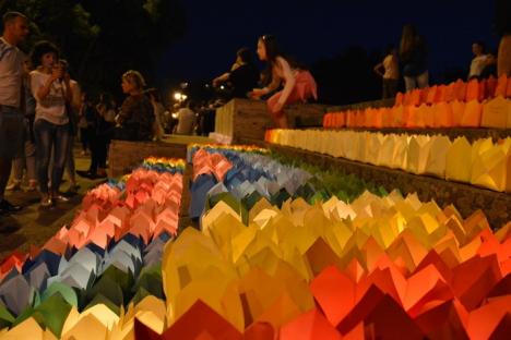 Parc de poveste: 15.000 de gulguţe au fost aprinse în Parcul 1 Decembrie la Festivalul Luminii (FOTO/VIDEO)