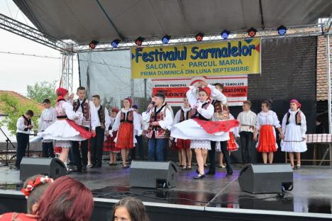 Sarmale cu istorie: De 10 ani, Festivalul Sarmalelor aduce la Salonta, în Colonia românească, personalităţi şi mii de pofticioşi (FOTO)