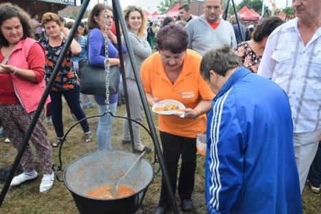 Festin culinar românesc la Salonta: Peste 1500 de oameni s-au înghesuit la Festivalul Sarmalelor (FOTO / VIDEO)