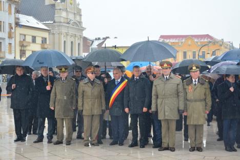 Festivități de 24 ianuarie, la Oradea: Hora Unirii nu a mai avut loc, din cauza vremii! (FOTO)