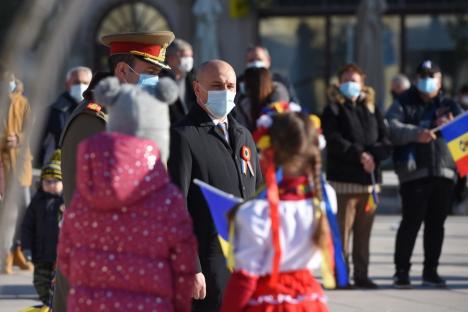 Festivități de 1 Decembrie fără defilare și fasole la Oradea. Vezi care a fost atmosfera! (FOTO / VIDEO)