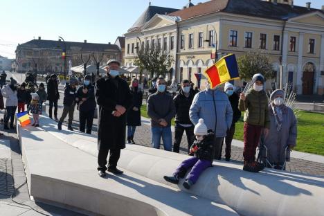 Festivități de 1 Decembrie fără defilare și fasole la Oradea. Vezi care a fost atmosfera! (FOTO / VIDEO)