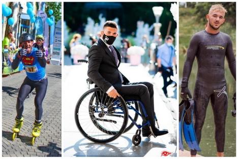 Un tânăr bihorean în scaun cu rotile vrea să participe la Jocurile Paralimpice. Cum îl puteţi ajuta (FOTO / VIDEO)