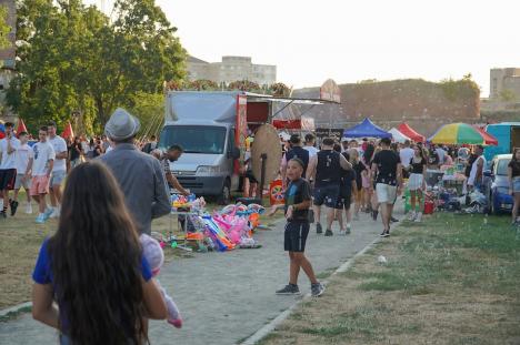 Sărbătoarea romilor, în Oradea: Maneliștii Florin Salam și Tzancă Uraganu au cântat în parcul Cetății. Au fost aduși cu mașini de lux, una condusă de Călin Raita (FOTO/VIDEO)