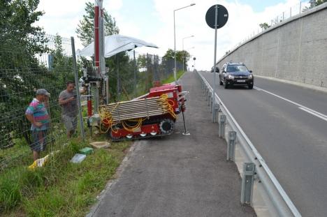 Lecţia 'Ciuperca': Primăria pregăteşte lucrări suplimentare de consolidare a drumului expres (FOTO)