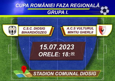 CS Diosig debutează pe teren propriu în faza regională a Cupei României la fotbal