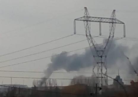 Incendiu uriaș la un depozit de țiței din Bihor! (FOTO)