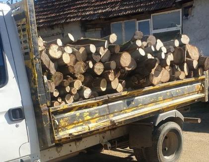 Un bărbat din Bihor a fost prins pentru a doua oară fără permis, la volanul unei dube cu lemne fără acte. În plus, era și băut!