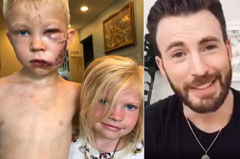 Erou la 6 ani: un băiețel și-a salvat sora din faţa unui câine fioros și va primi cadou scutul lui Captain America (VIDEO)