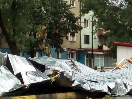 Bilanţ ISU Crişana, după furtună: zeci de persoane au fost rănite în Bihor. Cursuri suspendate, luni, în 18 școli (FOTO / VIDEO)