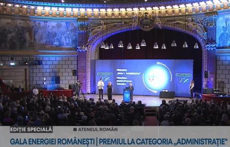 Oradea a fost premiată la prima ediție a Galei Energiei Românești. Iată de ce! (VIDEO)