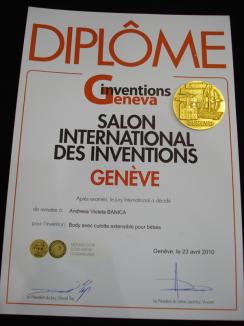 Andreea Marin a câştigat medalia de aur pentru invenţia ei, la Geneva