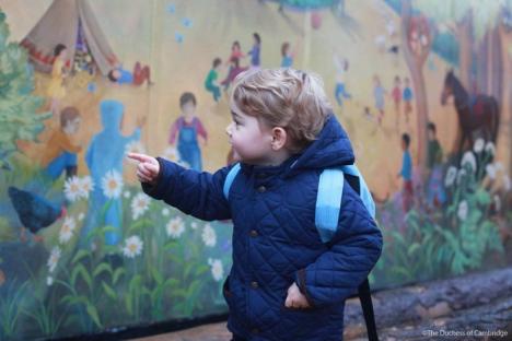 Prinţul George merge la grădiniţă (FOTO/VIDEO)