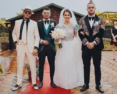 Sora lui George Puşcaş s-a măritat. Celebrul fotbalist bihorean a jucat mireasa (VIDEO) 